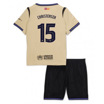FC Barcelona Barn Bortaställ 2025/26 Andreas Christensen 15 Kortärmad Tröja + Shorts 1 FC Barcelona Barn Bortaställ 2025/26 Andreas Christensen 15 Kortärmad Tröja + Shorts