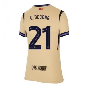 FC Barcelona Dam Bortatröja 2025/26 Frenkie de Jong 21 Kortärmad Fotbollströja