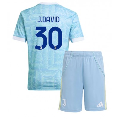 Juventus Barn Bortaställ 2025/26 Jonathan David 30 Kortärmad Tröja + Shorts 1 Juventus Barn Bortaställ 2025/26 Jonathan David 30 Kortärmad Tröja + Shorts