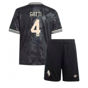 Juventus Barn Tredjeställ 2025/26 Federico Gatti 4 Kortärmad Tröja + Shorts