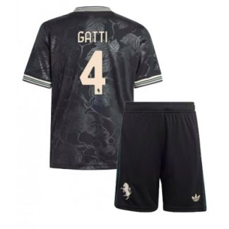 Juventus Barn Tredjeställ 2025/26 Federico Gatti 4 Kortärmad Tröja + Shorts