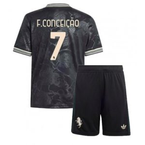 Juventus Barn Tredjeställ 2025/26 Francisco Conceição 7 Kortärmad Tröja + Shorts
