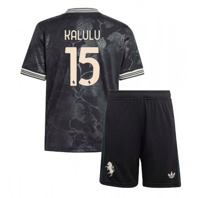 Juventus Barn Tredjeställ 2025/26 Pierre Kalulu 15 Kortärmad Tröja + Shorts 1 Juventus Barn Tredjeställ 2025/26 Pierre Kalulu 15 Kortärmad Tröja + Shorts