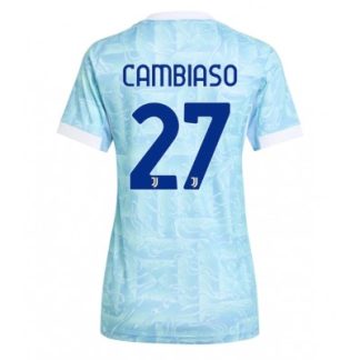 Juventus Dam Bortatröja 2025/26 Andrea Cambiaso 27 Kortärmad Fotbollströja