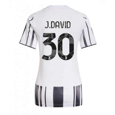 Juventus Dam Hemmatröja 2025/26 Jonathan David 30 Kortärmad Fotbollströja 1 Juventus Dam Hemmatröja 2025/26 Jonathan David 30 Kortärmad Fotbollströja