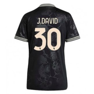 Juventus Dam Tredjetröja 2025/26 Jonathan David 30 Kortärmad Fotbollströja