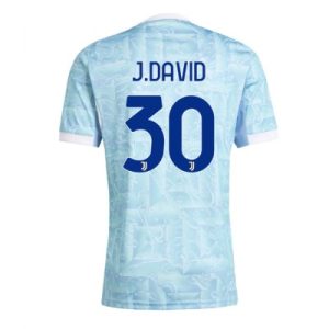 Juventus Herr Bortatröja 2025/26 Jonathan David 30 Kortärmad Fotbollströja