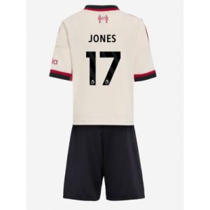 Liverpool Barn Bortaställ 2025/26 Curtis Jones 17 Kortärmad Tröja + Shorts