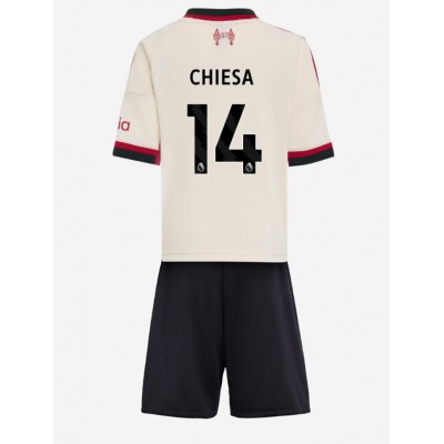 Liverpool Barn Bortaställ 2025/26 Federico Chiesa 14 Kortärmad Tröja + Shorts 1 Liverpool Barn Bortaställ 2025/26 Federico Chiesa 14 Kortärmad Tröja + Shorts