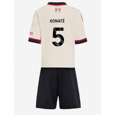 Liverpool Barn Bortaställ 2025/26 Ibrahima Konaté 5 Kortärmad Tröja + Shorts 1 Liverpool Barn Bortaställ 2025/26 Ibrahima Konaté 5 Kortärmad Tröja + Shorts