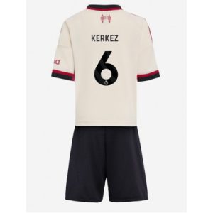 Liverpool Barn Bortaställ 2025/26 Milos Kerkez 6 Kortärmad Tröja + Shorts