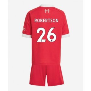 Liverpool Barn Hemmaställ 2025/26 Andrew Robertson 26 Kortärmad Tröja + Shorts