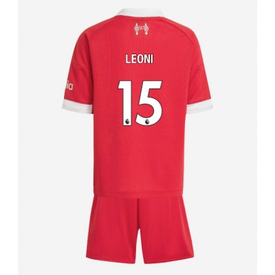 Liverpool Barn Hemmaställ 2025/26 Giovanni Leoni 15 Kortärmad Tröja + Shorts 1 Liverpool Barn Hemmaställ 2025/26 Giovanni Leoni 15 Kortärmad Tröja + Shorts