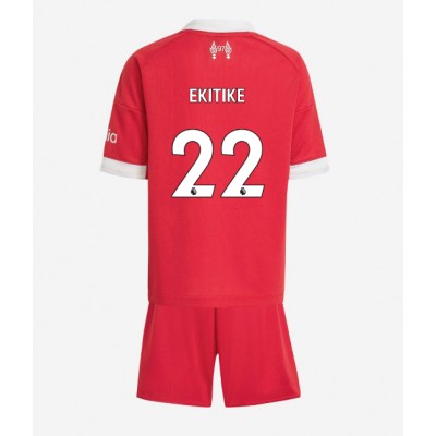 Liverpool Barn Hemmaställ 2025/26 Hugo Ekitike 22 Kortärmad Tröja + Shorts Liverpool Barn Hemmaställ 2025/26 Hugo Ekitike 22 Kortärmad Tröja + Shorts