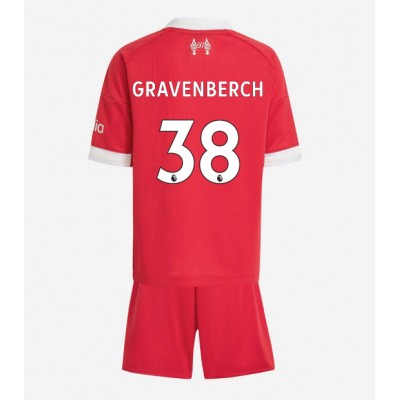 Liverpool Barn Hemmaställ 2025/26 Ryan Gravenberch 38 Kortärmad Tröja + Shorts 1 Liverpool Barn Hemmaställ 2025/26 Ryan Gravenberch 38 Kortärmad Tröja + Shorts