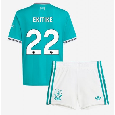 Liverpool Barn Tredjeställ 2025/26 Hugo Ekitike 22 Kortärmad Tröja + Shorts 1 Liverpool Barn Tredjeställ 2025/26 Hugo Ekitike 22 Kortärmad Tröja + Shorts
