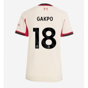 Liverpool Dam Bortatröja 2025/26 Cody Gakpo 18 Kortärmad Fotbollströja