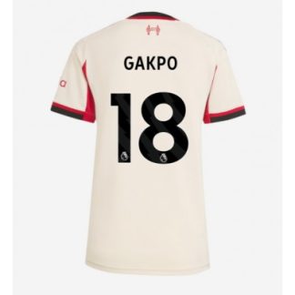 Liverpool Dam Bortatröja 2025/26 Cody Gakpo 18 Kortärmad Fotbollströja
