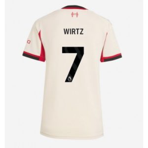 Liverpool Dam Bortatröja 2025/26 Florian Wirtz 7 Kortärmad Fotbollströja