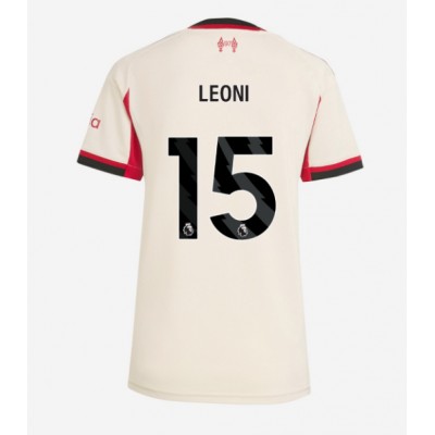 Liverpool Dam Bortatröja 2025/26 Giovanni Leoni 15 Kortärmad Fotbollströja 1 Liverpool Dam Bortatröja 2025/26 Giovanni Leoni 15 Kortärmad Fotbollströja