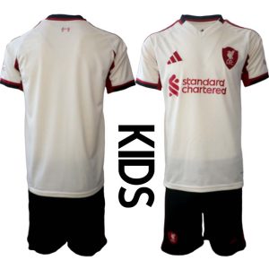 Liverpool FC Barn Bortaställ 2025/26 – Kortärmad Tröja + Shorts