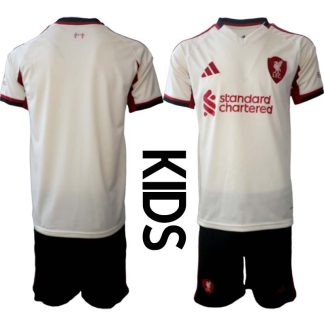 Liverpool FC Barn Bortaställ 2025/26 – Kortärmad Tröja + Shorts