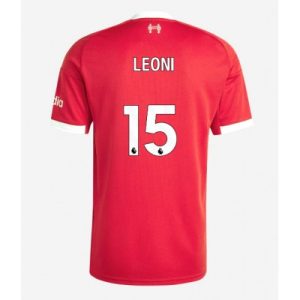 Liverpool Herr Hemmatröja 2025/26 Giovanni Leoni 15 Kortärmad Fotbollströja