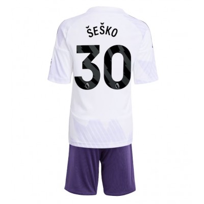 Manchester United Barn Bortaställ 2025/26 Benjamin Šeško 30 Kortärmad Tröja + Shorts 1 Manchester United Barn Bortaställ 2025/26 Benjamin Šeško 30 Kortärmad Tröja + Shorts