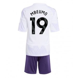 Manchester United Barn Bortaställ 2025/26 Bryan Mbeumo 19 Kortärmad Tröja + Shorts