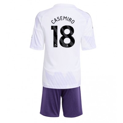 Manchester United Barn Bortaställ 2025/26 Casemiro 18 Kortärmad Tröja + Shorts 1 Manchester United Barn Bortaställ 2025/26 Casemiro 18 Kortärmad Tröja + Shorts