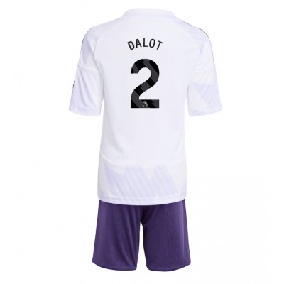 Manchester United Barn Bortaställ 2025/26 Diogo Dalot 2 Kortärmad Tröja + Shorts 1 Manchester United Barn Bortaställ 2025/26 Diogo Dalot 2 Kortärmad Tröja + Shorts