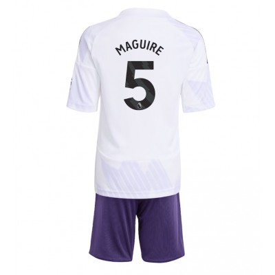 Manchester United Barn Bortaställ 2025/26 Harry Maguire 5 Kortärmad Tröja + Shorts 1 Manchester United Barn Bortaställ 2025/26 Harry Maguire 5 Kortärmad Tröja + Shorts