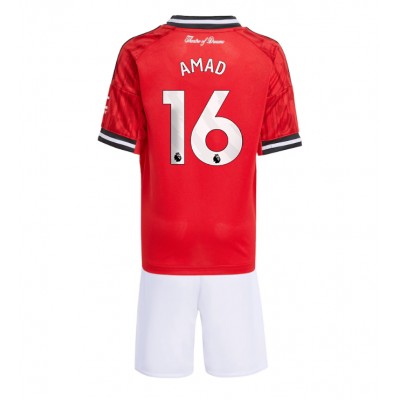 Manchester United Barn Hemmaställ 2025/26 Amad Diallo 16 Kortärmad Tröja + Shorts 1 Manchester United Barn Hemmaställ 2025/26 Amad Diallo 16 Kortärmad Tröja + Shorts