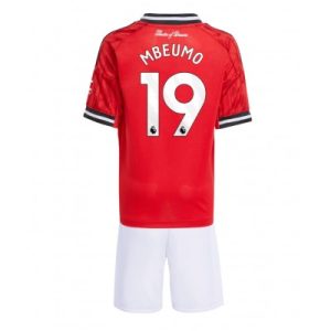 Manchester United Barn Hemmaställ 2025/26 Bryan Mbeumo 19 Kortärmad Tröja + Shorts