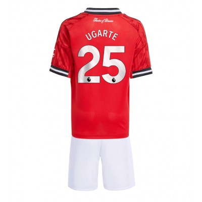 Manchester United Barn Hemmaställ 2025/26 Manuel Ugarte 25 Kortärmad Tröja + Shorts 1 Manchester United Barn Hemmaställ 2025/26 Manuel Ugarte 25 Kortärmad Tröja + Shorts