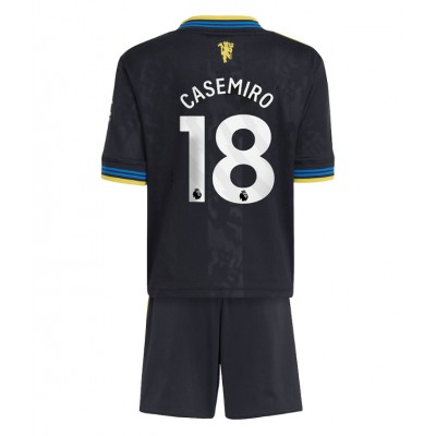 Manchester United Barn Tredjeställ 2025/26 Casemiro 18 Kortärmad Tröja + Shorts 1 Manchester United Barn Tredjeställ 2025/26 Casemiro 18 Kortärmad Tröja + Shorts