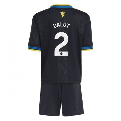 Manchester United Barn Tredjeställ 2025/26 Diogo Dalot 2 Kortärmad Tröja + Shorts 1 Manchester United Barn Tredjeställ 2025/26 Diogo Dalot 2 Kortärmad Tröja + Shorts