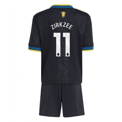 Manchester United Barn Tredjeställ 2025/26 Joshua Zirkzee 11 Kortärmad Tröja + Shorts Manchester United Barn Tredjeställ 2025/26 Joshua Zirkzee 11 Kortärmad Tröja + Shorts