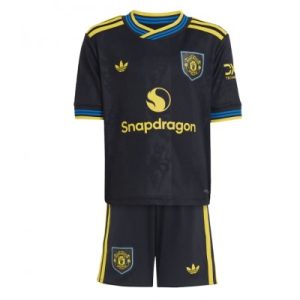 Manchester United Barn Tredjeställ 2025/26 Kortärmad Tröja + Shorts