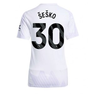 Manchester United Dam Bortatröja 2025/26 Benjamin Šeško 30 Kortärmad Fotbollströja