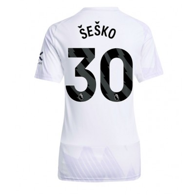 Manchester United Dam Bortatröja 2025/26 Benjamin Šeško 30 Kortärmad Fotbollströja