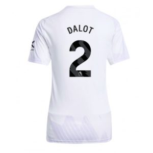 Manchester United Dam Bortatröja 2025/26 Diogo Dalot 2 Kortärmad Fotbollströja
