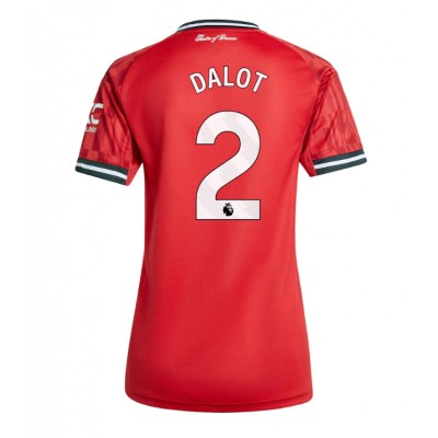 Manchester United Dam Hemmatröja 2025/26 Diogo Dalot 2 Kortärmad Fotbollströja