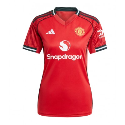 Manchester United Hemmatröja 2025/26 Dam Kortärmad Fotbollströja