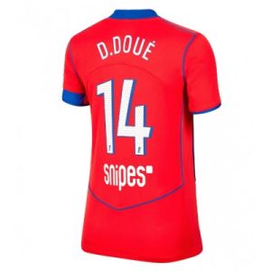 Paris Saint-Germain Dam Tredjetröja 2025/26 Désiré Doué 14 Kortärmad Fotbollströja