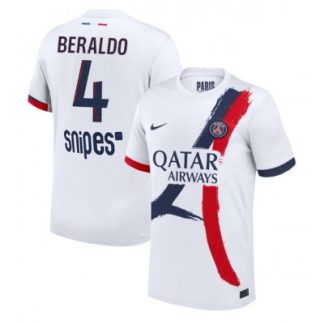 Paris Saint-Germain Herr Bortatröja 2025/26 Lucas Beraldo 4 Kortärmad Fotbollströja