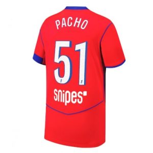 Paris Saint-Germain Herr Tredjetröja 2025/26 Willian Pacho 51 Kortärmad Fotbollströja