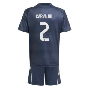 Real Madrid Barn Bortaställ 2025/26 Daniel Carvajal 2 Kortärmad Tröja + Shorts
