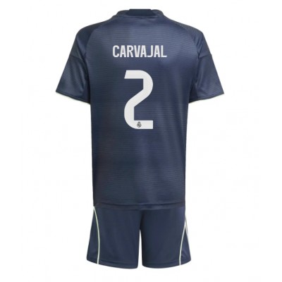 Real Madrid Barn Bortaställ 2025/26 Daniel Carvajal 2 Kortärmad Tröja + Shorts