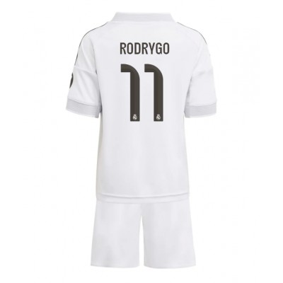 Real Madrid Barn Hemmaställ 2025/26 Rodrygo Goes 11 Kortärmad Tröja + Shorts 1 Real Madrid Barn Hemmaställ 2025/26 Rodrygo Goes 11 Kortärmad Tröja + Shorts